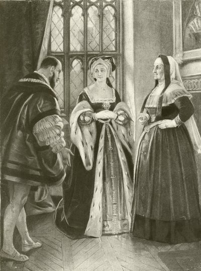 Re Enrico VIII. Atto II, Scena III (incisione) da Felix Octavius Carr Darley