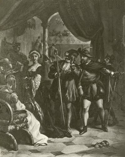 Re Enrico VIII. Atto I, Scena IV da Felix Octavius Carr Darley