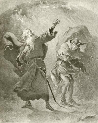 Re Lear. Atto III, Scena II da Felix Octavius Carr Darley