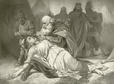 Re Lear. Atto V, Scena III da Felix Octavius Carr Darley