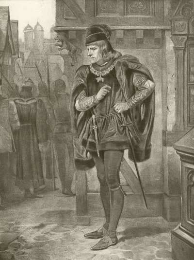 Re Riccardo III. Atto I, Scena II da Felix Octavius Carr Darley