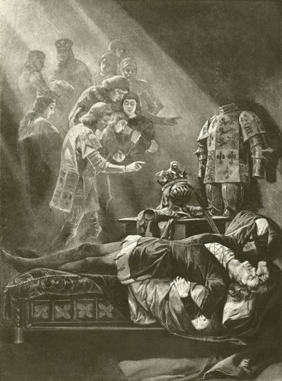 Re Riccardo III. Atto V, Scena III da Felix Octavius Carr Darley