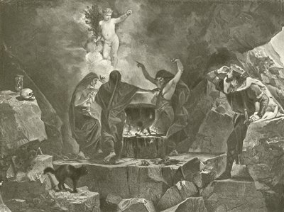 Macbeth. Atto IV, Scena I da Felix Octavius Carr Darley
