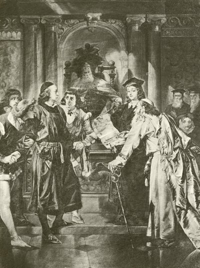 Il mercante di Venezia. Atto IV-Scena I (incisione) da Felix Octavius Carr Darley