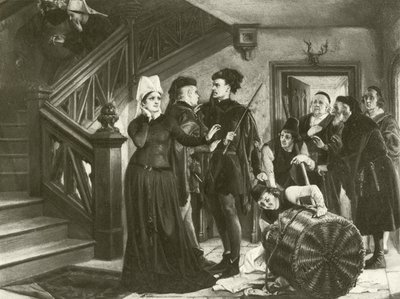 Le allegre comari di Windsor. Atto IV-Scena II da Felix Octavius Carr Darley