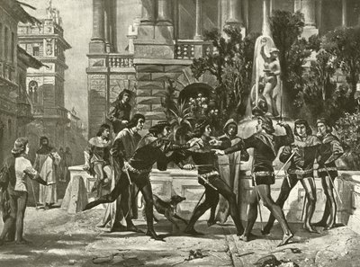Romeo e Giulietta. Atto III, Scena I da Felix Octavius Carr Darley