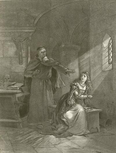 Romeo e Giulietta. Atto V, Scena III da Felix Octavius Carr Darley