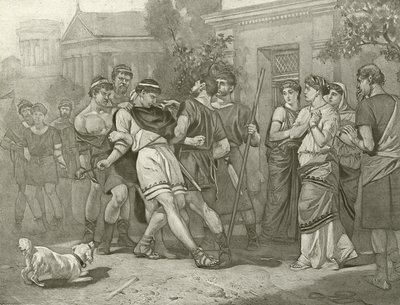 La commedia degli errori. Atto IV, Scena IV (incisione) da Felix Octavius Carr Darley