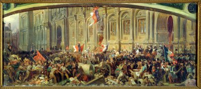 Alphonse de Lamartine (1790-1869) rifiuta la bandiera rossa all