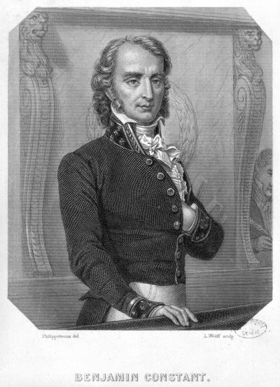 Henri Benjamin Constant de Rebecque (1767-1830) alla tribuna da Felix Philippoteaux