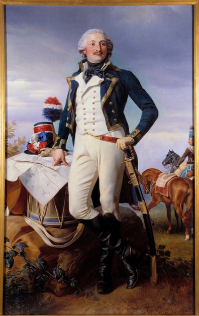 Ritratto di Auguste Marie Henri Picot, Marchese di Dampierre da Felix Philippoteaux