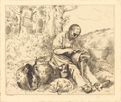 Il calderaio da Felix Régamey after Alphonse Legros