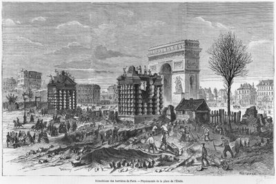 Demolizione delle barriere di Parigi, Arc de Triomphe e Place de l