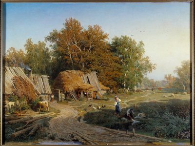 Il villaggio da Feodor Alexandrovich Vassiliev