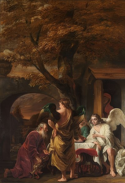 Abramo e i tre angeli da Ferdinand Bol