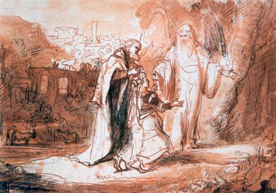 Un angelo del Signore apparve alla moglie di Manoah..., c1636-1680 da Ferdinand Bol