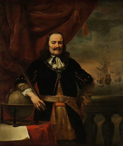 Ritratto di Michiel Adriaenszoon de Ruyter (1607-1676), Vice Ammiraglio da Ferdinand Bol