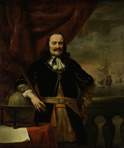 Michiel de Ruyter come Luogotenente-Ammiraglio da Ferdinand Bol