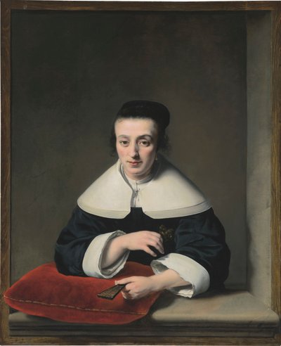 Ritratto di signora alla finestra da Ferdinand Bol