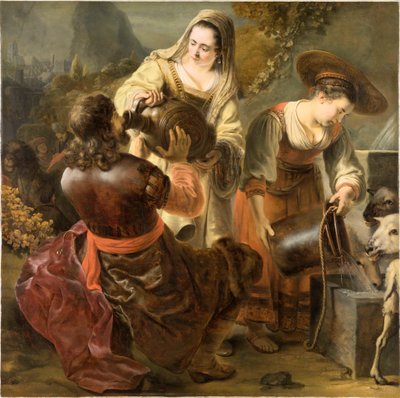 Rebecca ed Eliezer al pozzo, c. 1645 da Ferdinand Bol