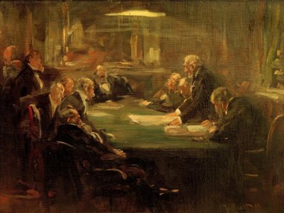 Riunione del consiglio di amministrazione da Ferdinand Brutt