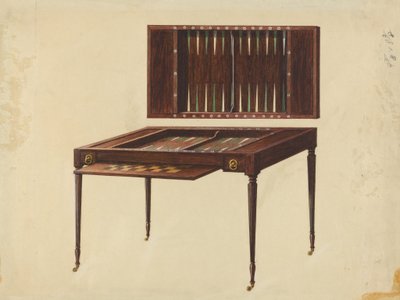 Tavolo da gioco da Ferdinand Cartier