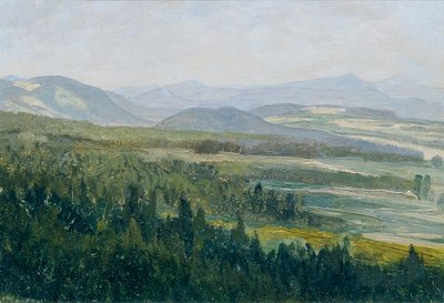 Monti boemi (dalla cartella "16 vedute di paesaggi cechi 