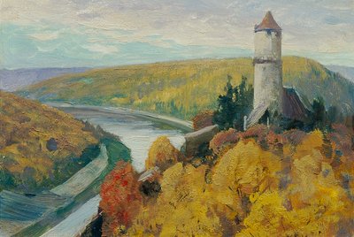 Moldava (dalla cartella "16 vedute di paesaggi cechi 