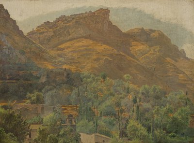 Vista sulla città di Mola presso Taormina da Ferdinand Georg Waldmuller