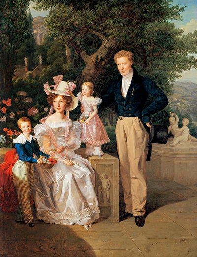 Il consigliere di legazione Theodor Joseph Ritter von Neuhaus (dipinto su tavola) da Ferdinand Georg Waldmuller