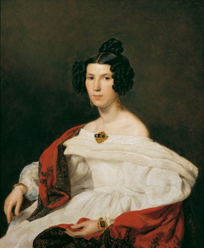 La moglie del funzionario di corte Josef von Stadler da Ferdinand Georg Waldmuller