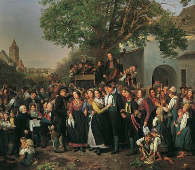 Matrimonio contadino della Bassa Austria da Ferdinand Georg Waldmuller