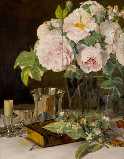 Rose nel bicchiere da Ferdinand Georg Waldmuller