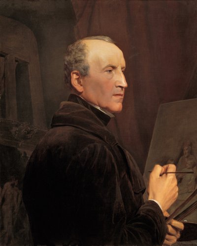 Autoritratto davanti al cavalletto da Ferdinand Georg Waldmuller