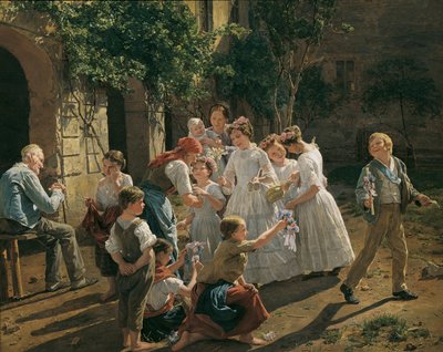La mattina della Festa del Corpus Domini di Ferdinand Georg Waldmüller (1793-1865) da Ferdinand Georg Waldmuller