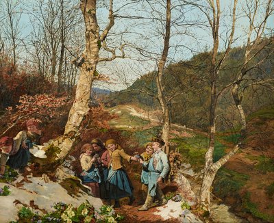 Inizio primavera nel Wienerwald da Ferdinand Georg Waldmuller
