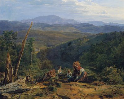 Paesaggio del Wienerwald con il castello di Wildegg da Ferdinand Georg Waldmuller