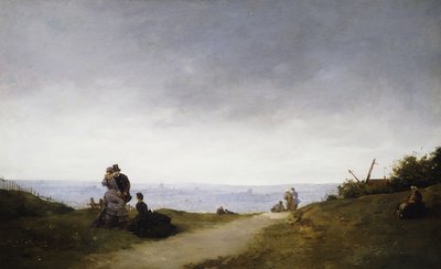 Una veduta di Parigi da Montmartre da Ferdinand Heilbuth
