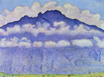 Monte Andey, vista da Bonneville, 1909 da Ferdinand Hodler