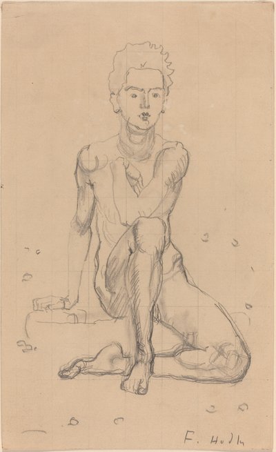 Ettore che posa nudo da Ferdinand Hodler