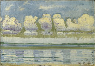 Lago di Ginevra con il Giura svizzero da Ferdinand Hodler