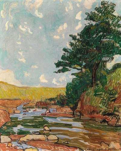 Paesaggio vicino a Néris. 1915 da Ferdinand Hodler