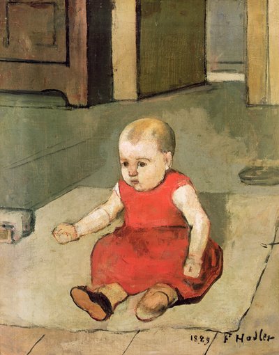 Il piccolo Ettore sul pavimento da Ferdinand Hodler