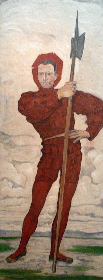 Uomo con alabarda da Ferdinand Hodler