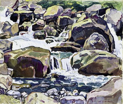 Ruscello di montagna vicino a Champéry da Ferdinand Hodler
