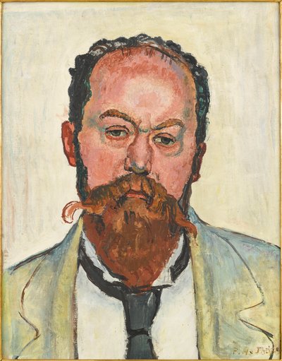 Ritratto di Mathias Morhardt 1863-1939, 1913 da Ferdinand Hodler