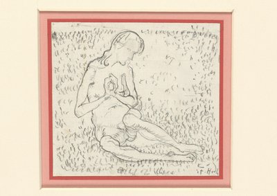 Studie für Die Erwachende (Der Tag) da Ferdinand Hodler