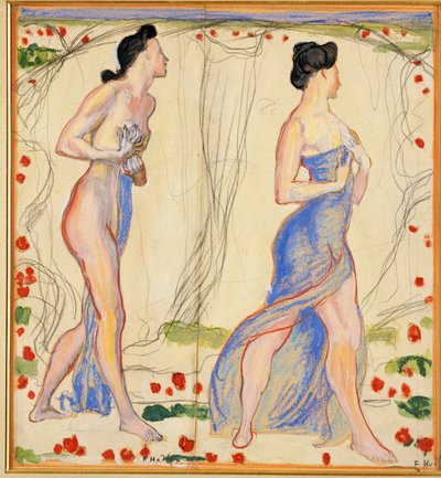 Studio per "Die Cempfindung I", c.1901-02 da Ferdinand Hodler