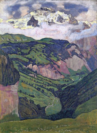La Jungfrau vista da Isenfluh, 1902 da Ferdinand Hodler