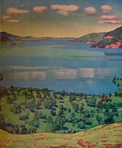 Il lago di Thun, da Leissigen, c1910 da Ferdinand Hodler